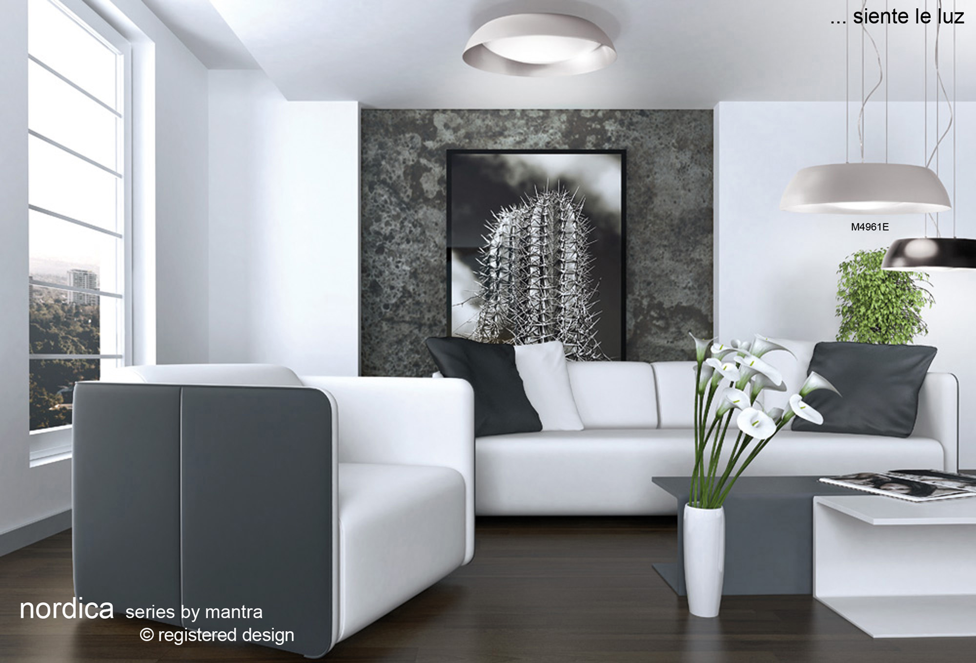 Nordica Plafones White Ceiling Lights Mantra Flush Fittings